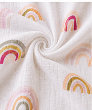 Muslin Baby Swaddle - Rainbow